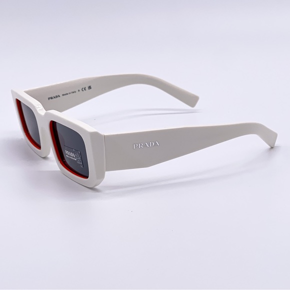 NEW PRADA PR06YS 17M5S0 WHITE ORANGE PRADA SUNGLASSES SPR 06Y 17M5S0 NEW PR06YS - Picture 6 of 12